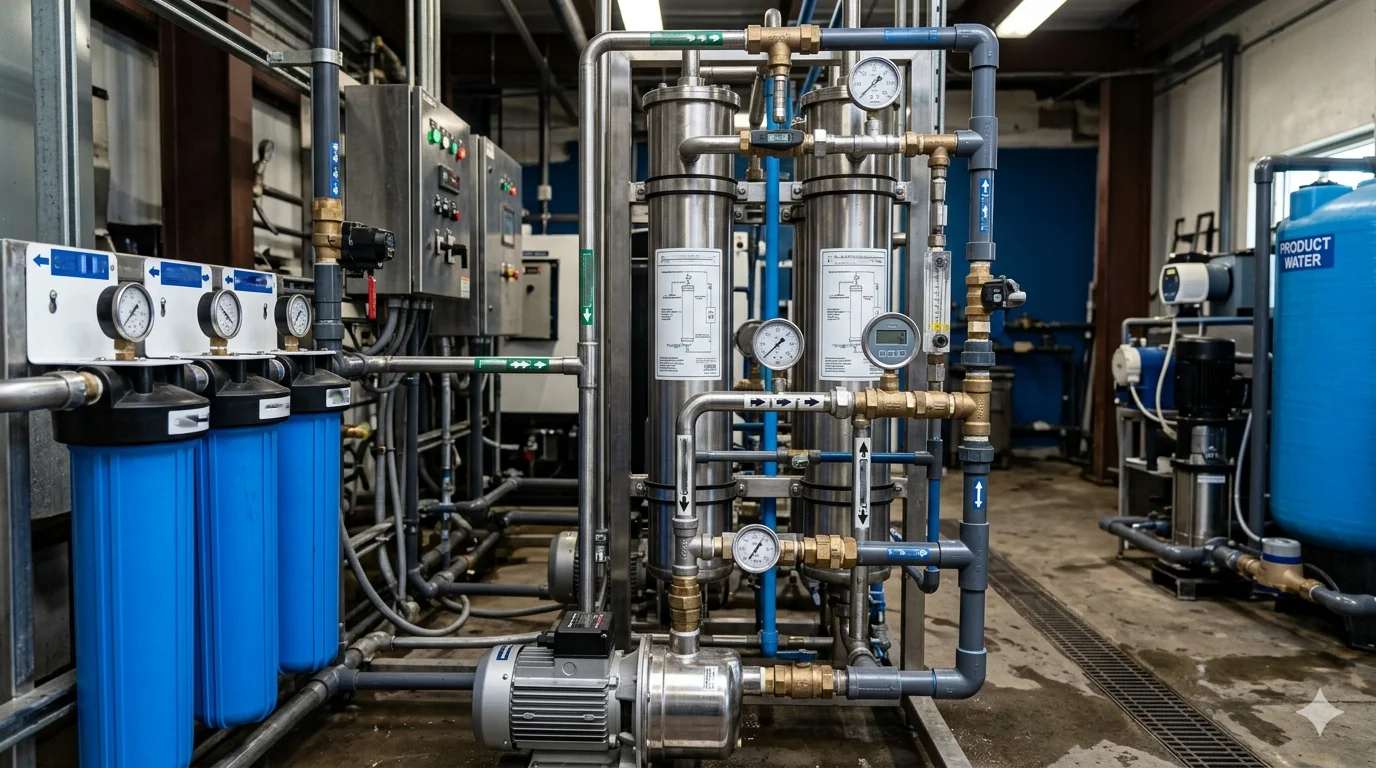 Osmosewater in wasboxen van Baptista Carwash Installaties