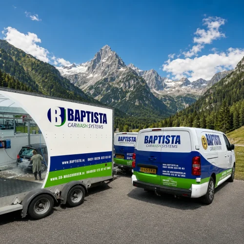 Baptista Carwash Systems service in de Alpen